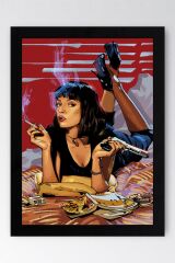 Pulp Fiction Çerçeveli Tablo - Ucuz Roman Fim Posteri Tablo