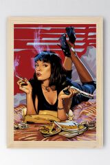 Pulp Fiction Çerçeveli Tablo - Ucuz Roman Fim Posteri Tablo