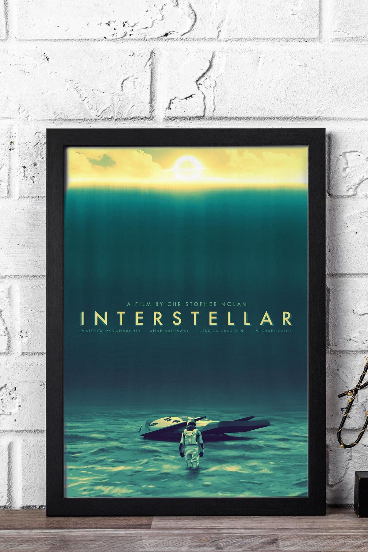 Interstellar Çerçeveli Tablo - Yıldızlararası Film Posteri Tablo