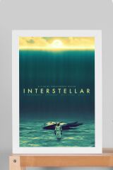 Interstellar Çerçeveli Tablo - Yıldızlararası Film Posteri Tablo