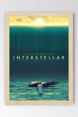 Interstellar Çerçeveli Tablo - Yıldızlararası Film Posteri Tablo