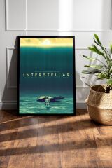 Interstellar Çerçeveli Tablo - Yıldızlararası Film Posteri Tablo