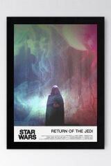 Star Wars Return Of The Jedi Çerçeveli Tablo - Uzay Savaşları Fim Posteri Tablo