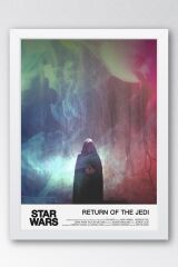 Star Wars Return Of The Jedi Çerçeveli Tablo - Uzay Savaşları Fim Posteri Tablo