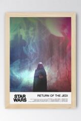 Star Wars Return Of The Jedi Çerçeveli Tablo - Uzay Savaşları Fim Posteri Tablo
