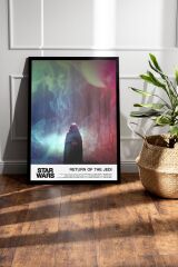 Star Wars Return Of The Jedi Çerçeveli Tablo - Uzay Savaşları Fim Posteri Tablo