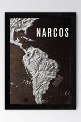 Narcos Çerçeveli Tablo - Narcos Dizi Posteri Tablo
