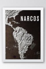Narcos Çerçeveli Tablo - Narcos Dizi Posteri Tablo