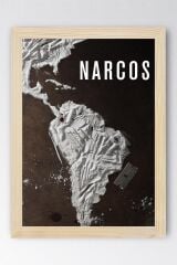 Narcos Çerçeveli Tablo - Narcos Dizi Posteri Tablo