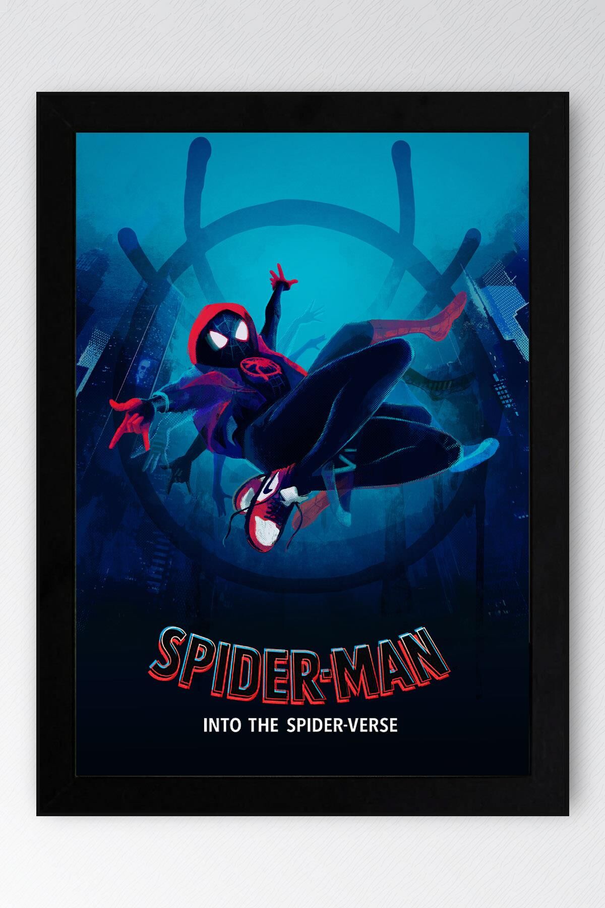 Spider Man Çerçeveli Tablo - Örümcek Adam Örümcek Evreninde Fim Posteri Tablo