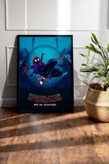 Spider Man Çerçeveli Tablo - Örümcek Adam Örümcek Evreninde Fim Posteri Tablo