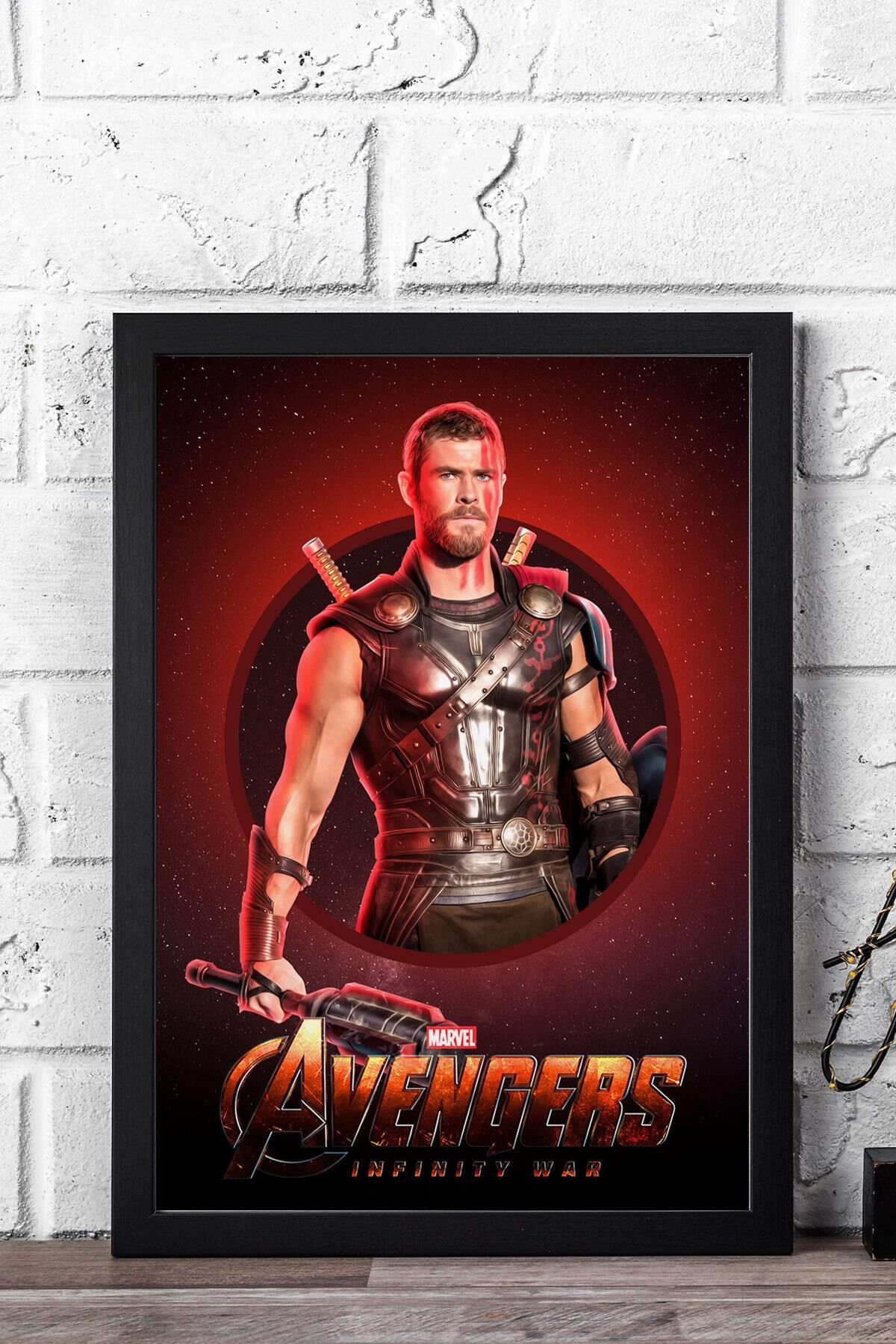 Thor Çerçeveli Tablo - Marvel Avengers Film Posteri Tablo
