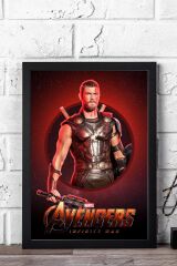 Thor Çerçeveli Tablo - Marvel Avengers Film Posteri Tablo