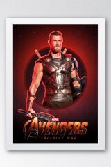 Thor Çerçeveli Tablo - Marvel Avengers Film Posteri Tablo