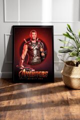 Thor Çerçeveli Tablo - Marvel Avengers Film Posteri Tablo