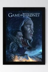 Game of Thrones Çerçeveli Tablo - Taht Oyunları Dizi Posteri Tablo