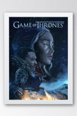 Game of Thrones Çerçeveli Tablo - Taht Oyunları Dizi Posteri Tablo