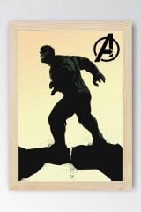 Hulk Çerçeveli Tablo - Marvel Film Posteri Tablo