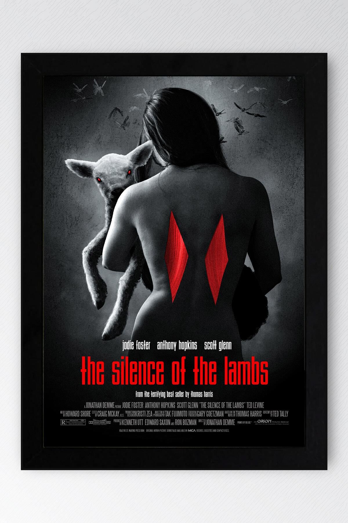 Kuzuların Sessizliği Çerçeveli Tablo - Film Posteri Tablo