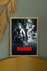Rambo Çerçeveli Tablo - Rambo Fim Posteri Tablo