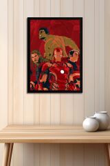 Avengers Çerçeveli Tablo - Yenilmezler Marvel Poster Tablo