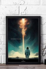 Interstellar Çerçeveli Tablo - Yıldızlararası Film Posteri Tablo