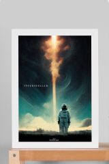 Interstellar Çerçeveli Tablo - Yıldızlararası Film Posteri Tablo