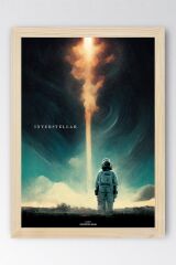 Interstellar Çerçeveli Tablo - Yıldızlararası Film Posteri Tablo
