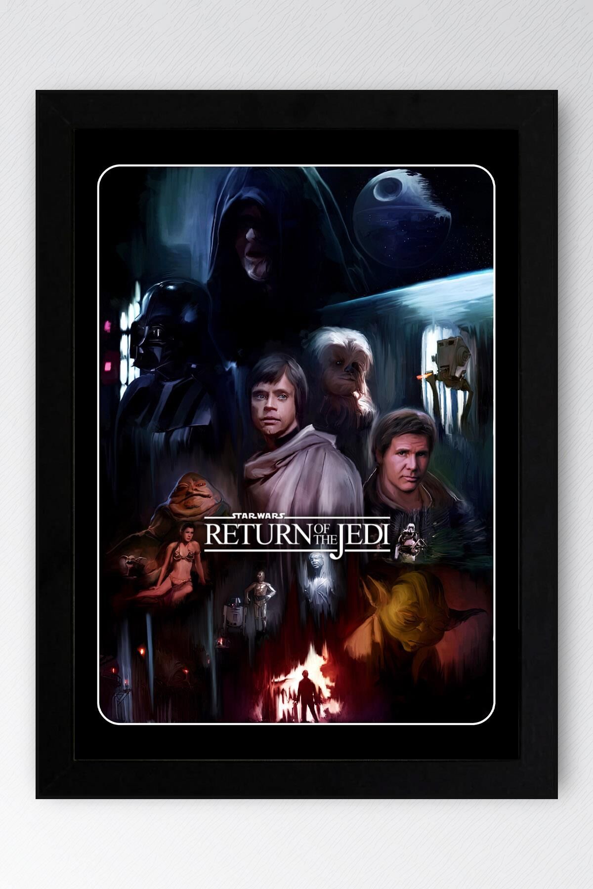 Star Wars Çerçeveli Tablo - Uzay Savaşları Fim Posteri Tablo