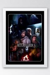 Star Wars Çerçeveli Tablo - Uzay Savaşları Fim Posteri Tablo