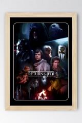 Star Wars Çerçeveli Tablo - Uzay Savaşları Fim Posteri Tablo