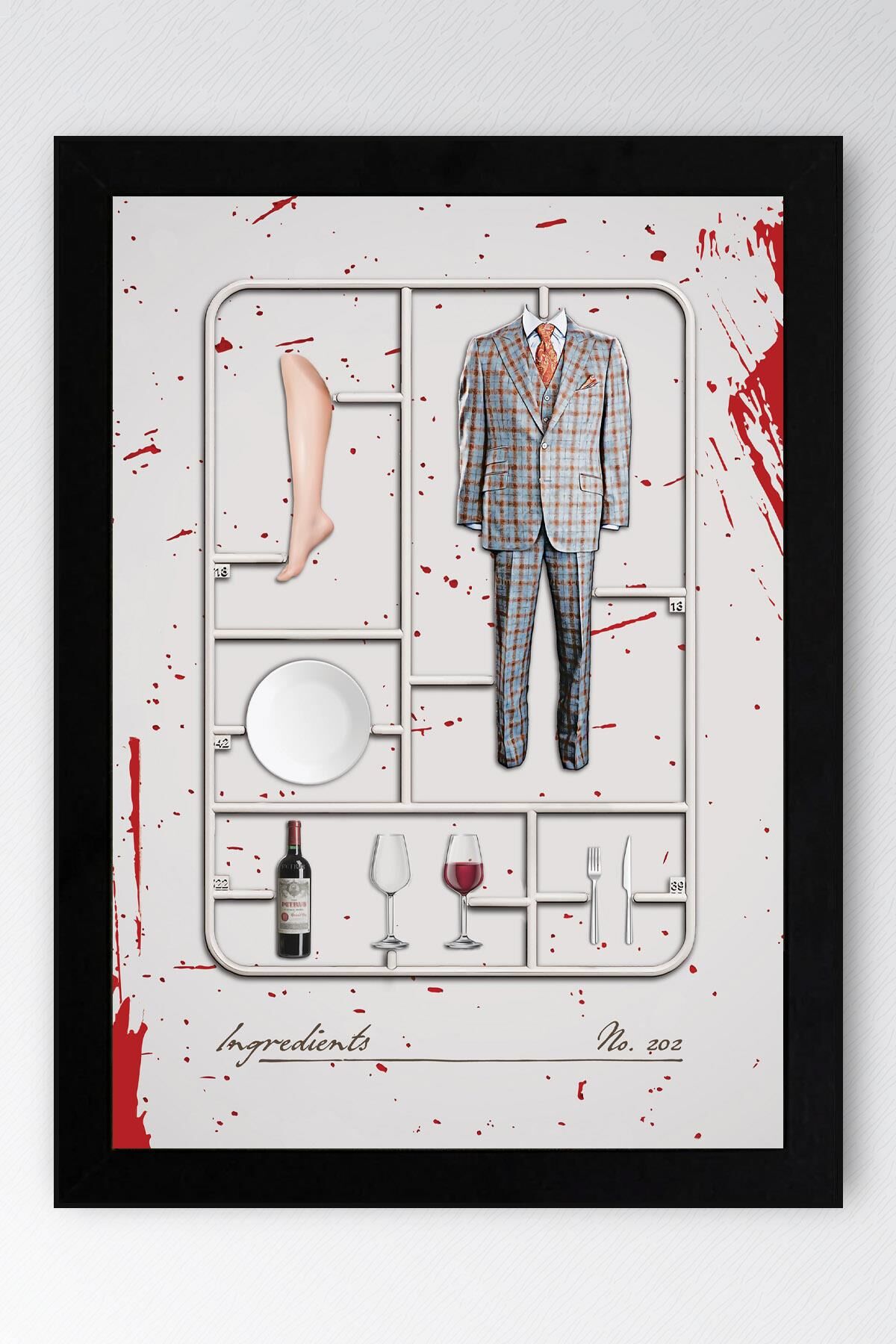 Hannibal Çerçeveli Tablo - Dizi Afişi Poster Tablo