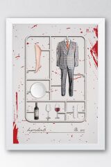 Hannibal Çerçeveli Tablo - Dizi Afişi Poster Tablo