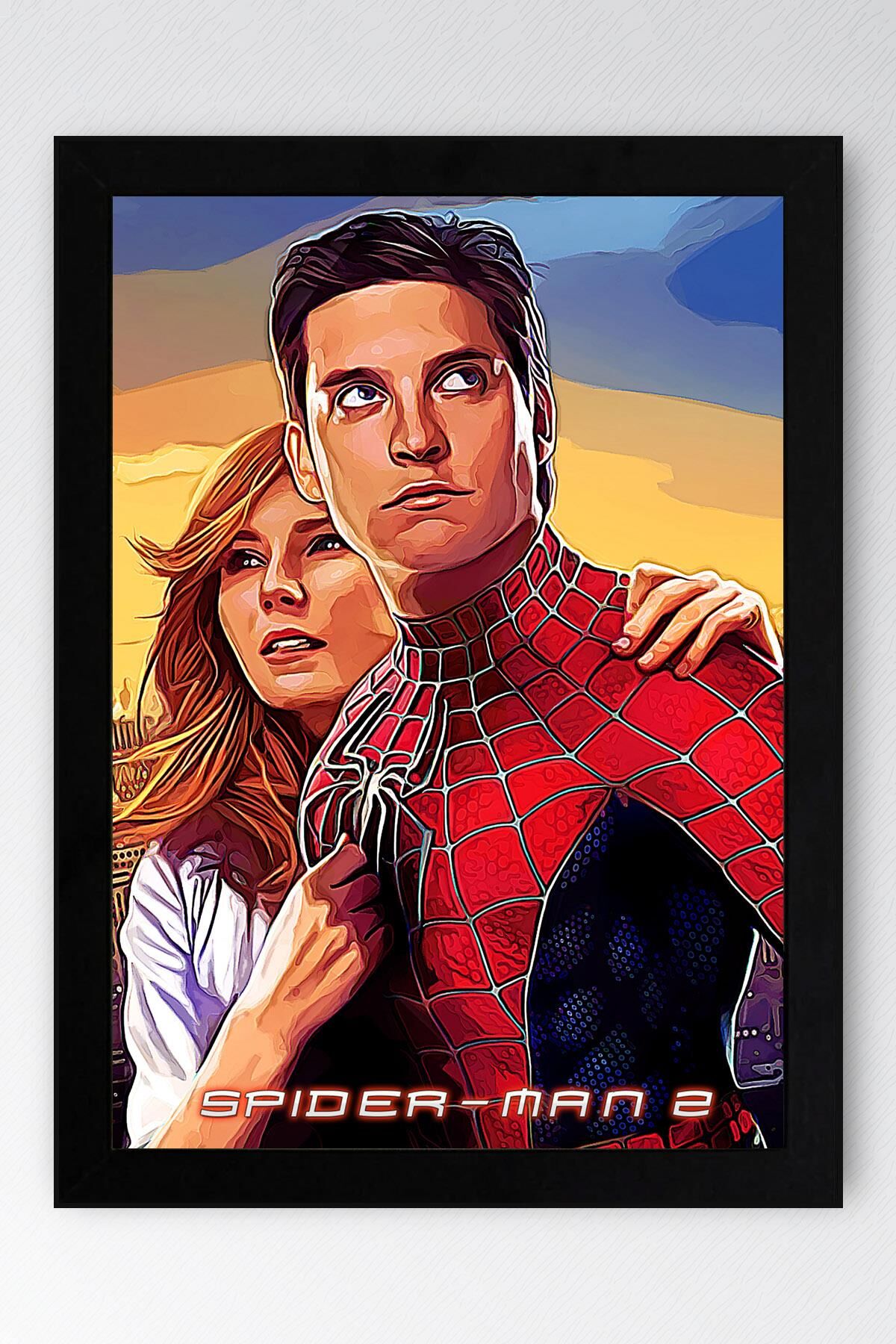 Spider Man Çerçeveli Tablo - Örümcek Adam Fim Posteri Tablo