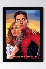 Spider Man Çerçeveli Tablo - Örümcek Adam Fim Posteri Tablo