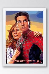Spider Man Çerçeveli Tablo - Örümcek Adam Fim Posteri Tablo
