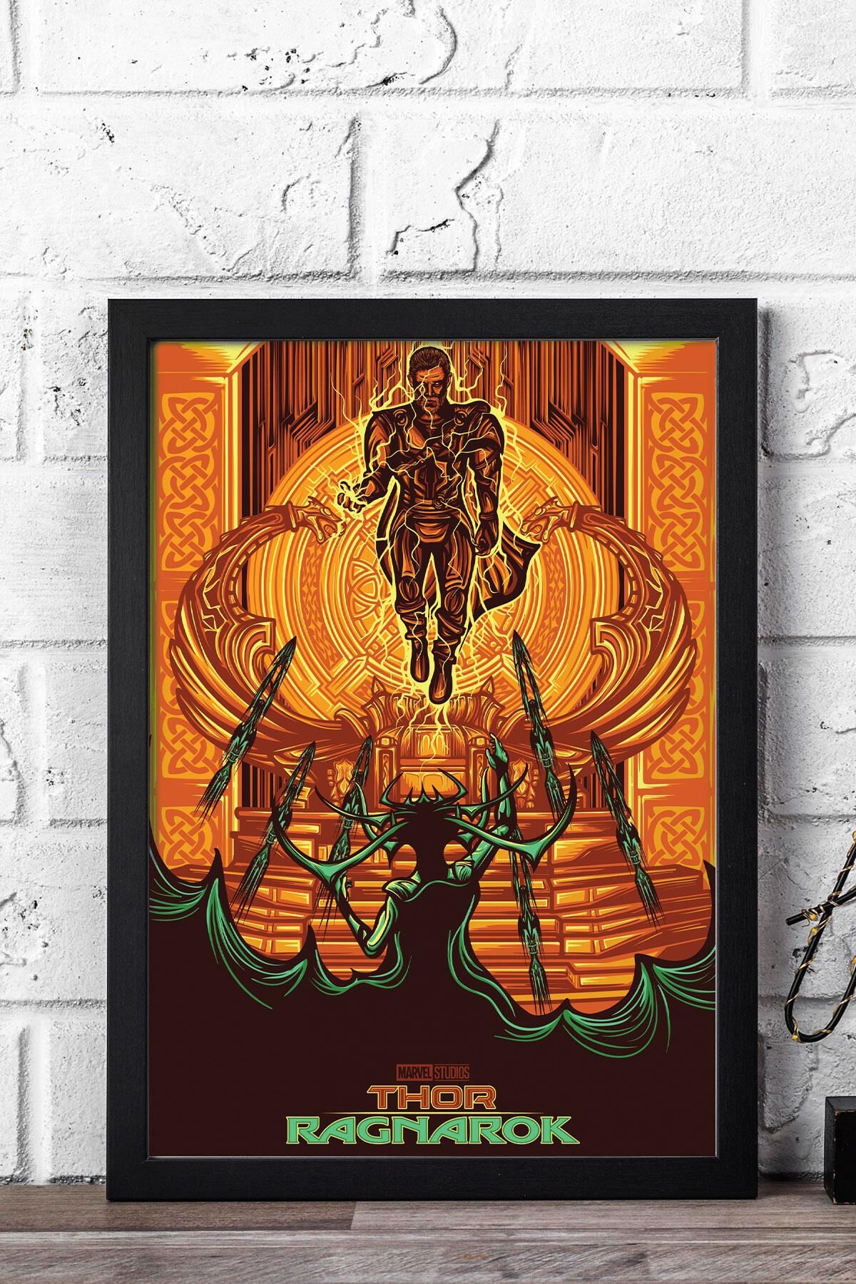 Thor Ragnarok Çerçeveli Tablo - Marvel Film Posteri Tablo