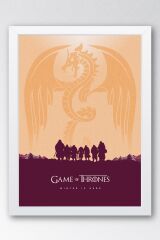 Game of Thrones Çerçeveli Tablo - Taht Oyunları  Winter Is HereTablo