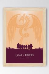 Game of Thrones Çerçeveli Tablo - Taht Oyunları  Winter Is HereTablo