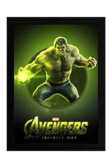 Hulk Çerçeveli Tablo - Marvel Avengers Film Posteri Tablo