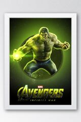 Hulk Çerçeveli Tablo - Marvel Avengers Film Posteri Tablo