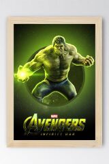 Hulk Çerçeveli Tablo - Marvel Avengers Film Posteri Tablo