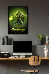 Hulk Çerçeveli Tablo - Marvel Avengers Film Posteri Tablo