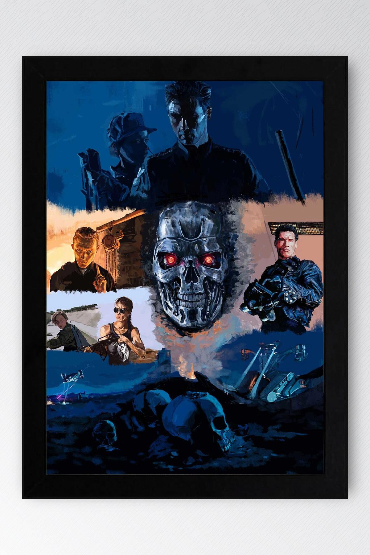Terminator Çerçeveli Tablo - Terminatör Film Posteri Tablo