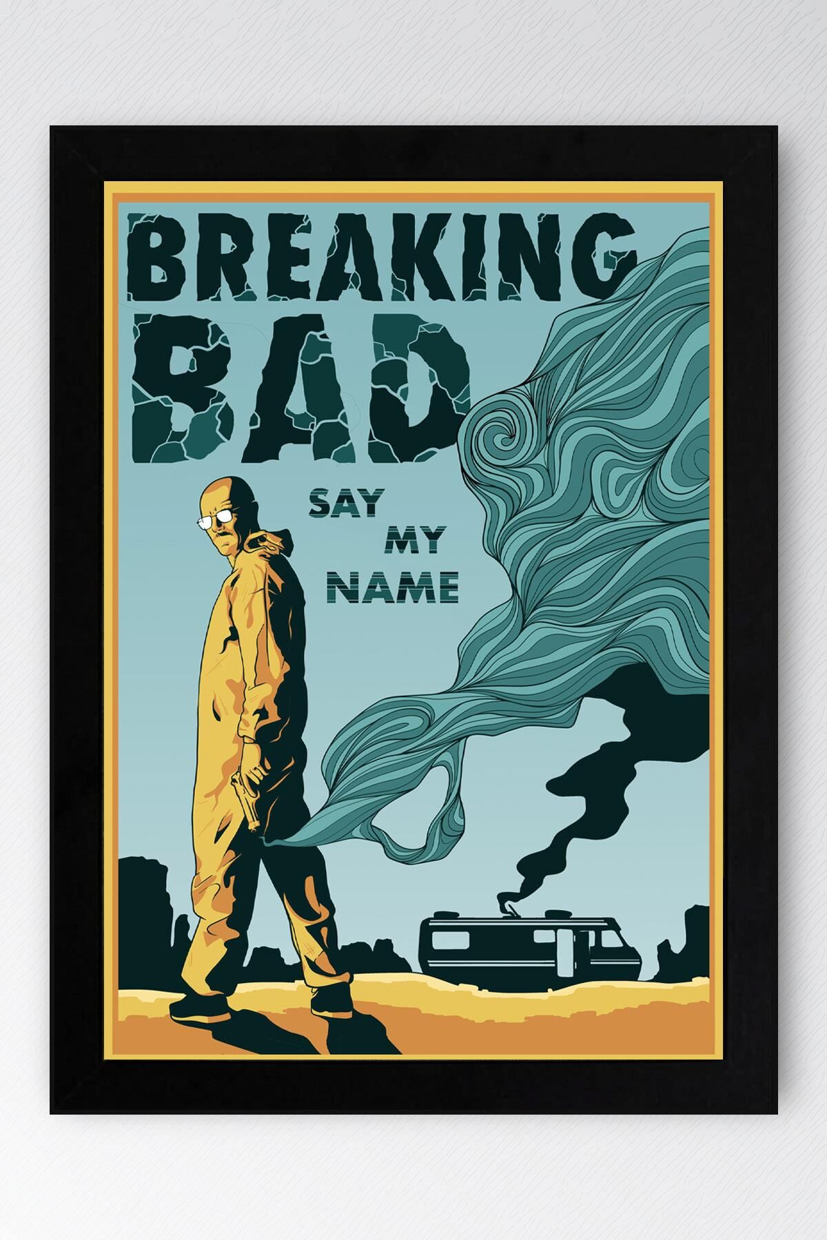 Breaking Bad Çerçeveli Tablo - Dizi Afişi Poster Tablo