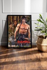Rambo Çerçeveli Tablo - Rambo Fim Posteri Tablo