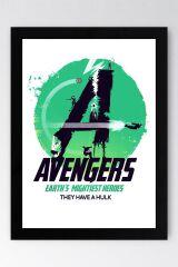 Avengers Çerçeveli Tablo - Yenilmezler Marvel Poster Tablo