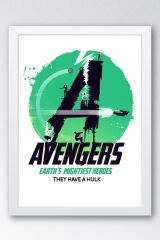 Avengers Çerçeveli Tablo - Yenilmezler Marvel Poster Tablo