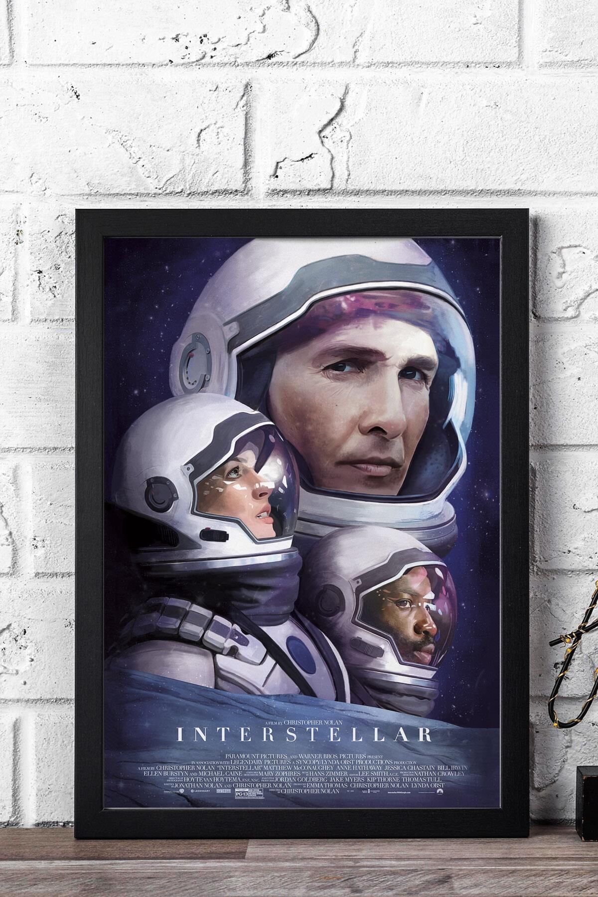 Interstellar Çerçeveli Tablo - Yıldızlararası Film Posteri Tablo