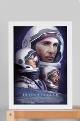 Interstellar Çerçeveli Tablo - Yıldızlararası Film Posteri Tablo